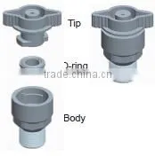Taiwan nozzle manufacturer - PP and PVDF quick release full cone spray nozzle
