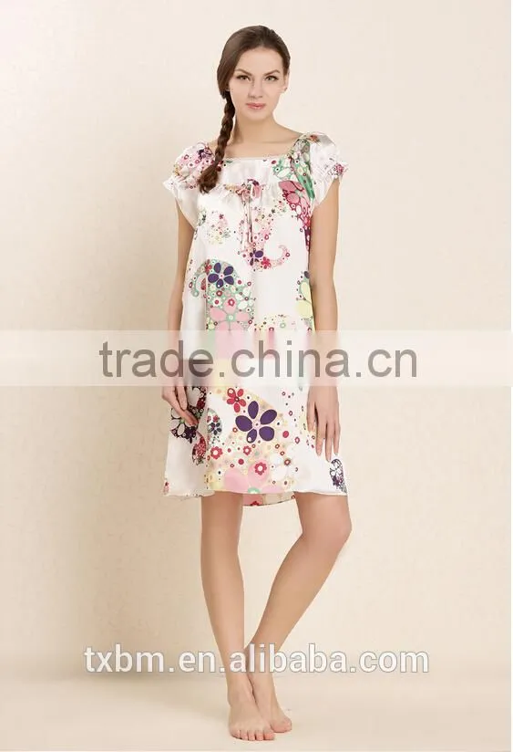Sweet lovely girl's silk pajama