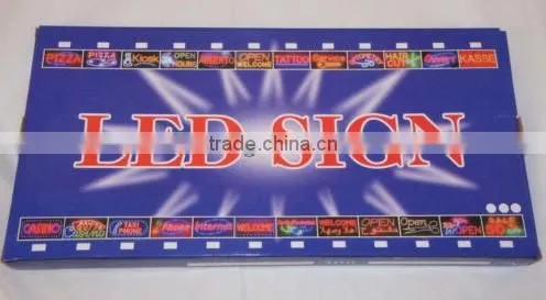 ABS Molded Frame Open Led Light Sign Factory
