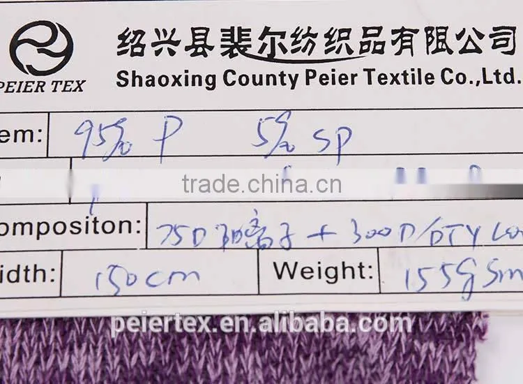 Latest design anti static honeycomb spandex satin fabric lingerie knitted fabric for garments fabric