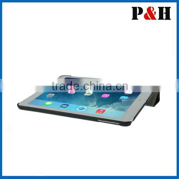 PU Leather Multi-Folding Folio Wallet Case for Apple iPad Air
