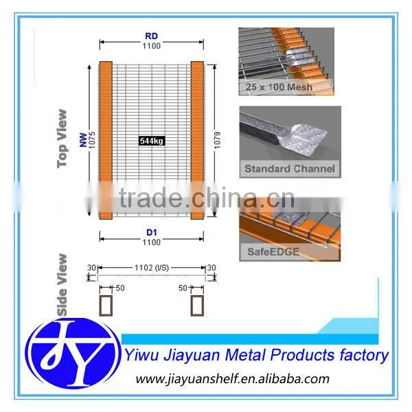 heavy duty storage wire decking panel shelf