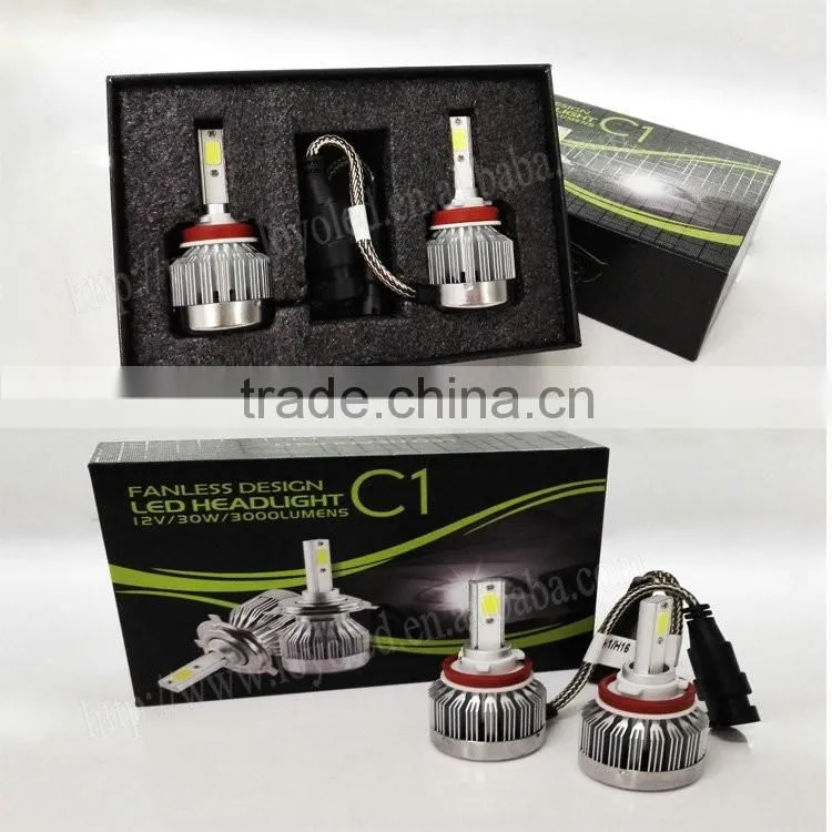 2016 auto high power h4 car motorcycle led headlight bulb kit h7 h1 h3 h11 h13 9007 9004 9005 9006 h4 car led headlight kit