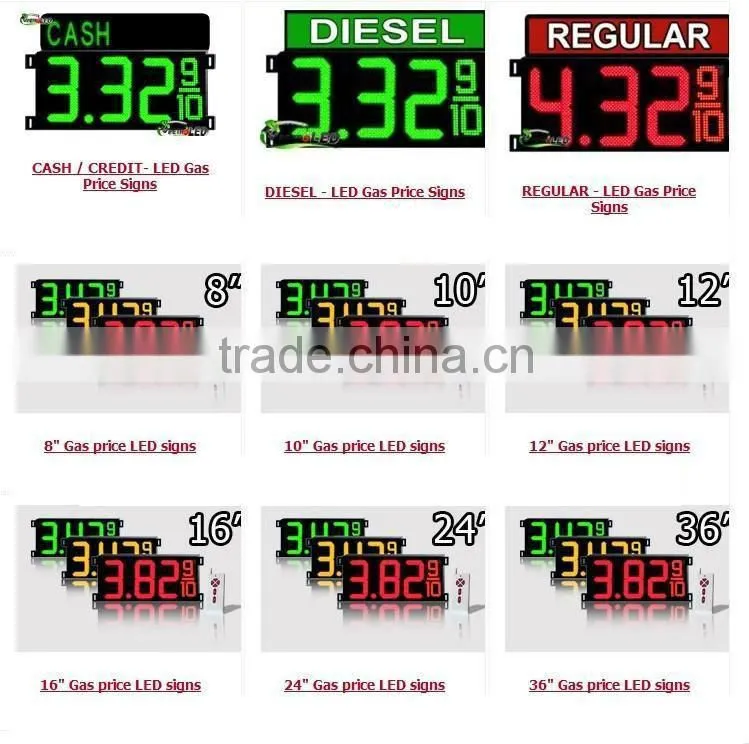 cheap price LED gas price signs