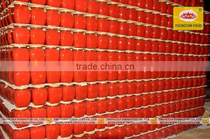 Tomatoes in Tomato sauce in jar 540ml by Thongtan Food