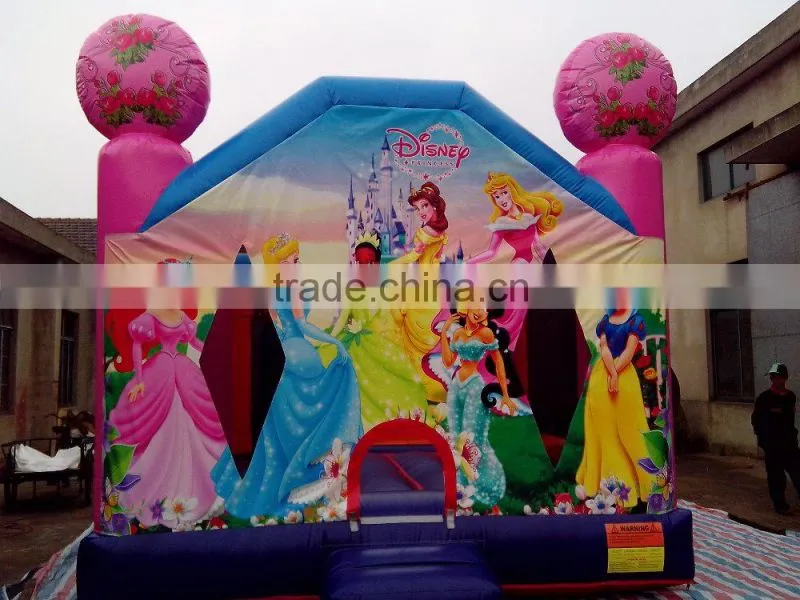 2016 hot commercial inflatable princess jumper