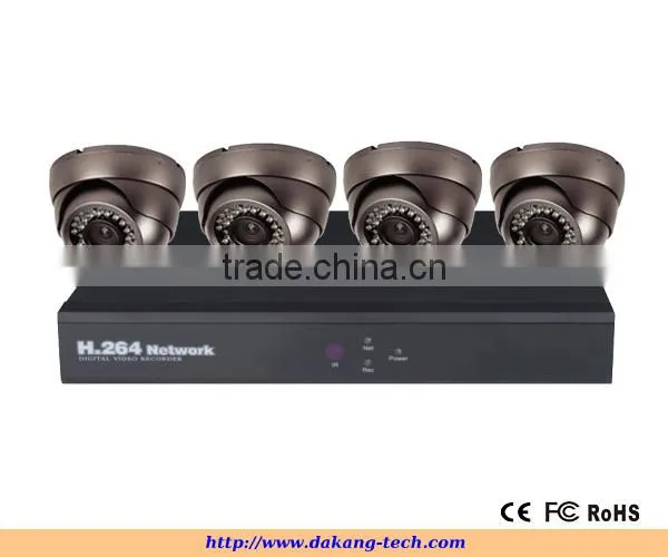 4ch 1MP CVI dvr kit,iPhone&Anroid phone,PC access