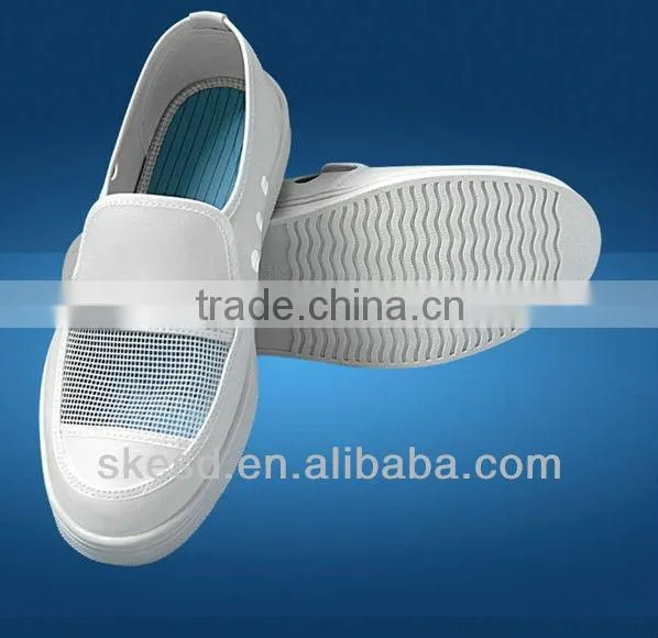 white anti-static shoes