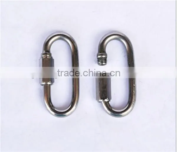 18KN Outdoor Safety Buckle Clasp O-Shape Stainless Steel Screw Gate Climbing Button Carabiner Camping Hiking Safety Hook Gear