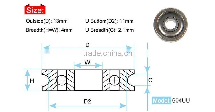 3D Printer Parts Ball Bearing for 3D Printer Extruder CTC 3D Printer