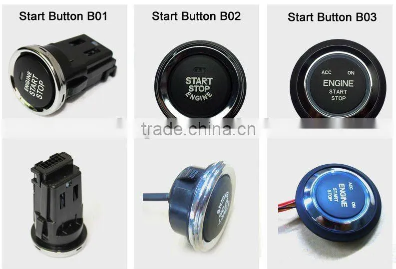 car alarm system push button start engine for Toyota Rush