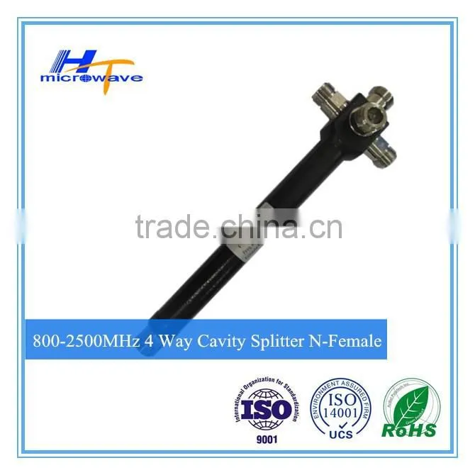 wideband micro wave passive component telecom parts 800-2500 mhz N and DIN type 50 ohm splitter