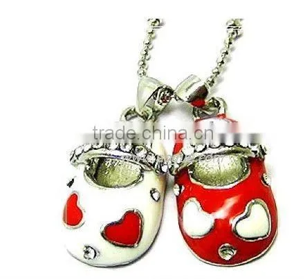 Baby shoe design 925 sterling silver pendant