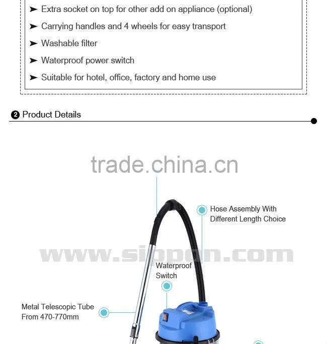 Car Wet And Dry Vacuum Cleaner BJ122-20L