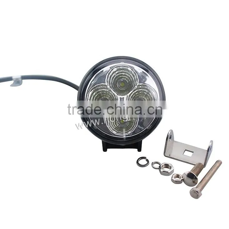 China Top selling 12w round 12v car led light high power for motorcycle 2016 led headlight