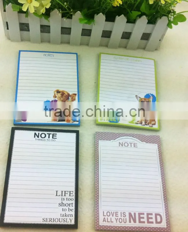 note pad without cover