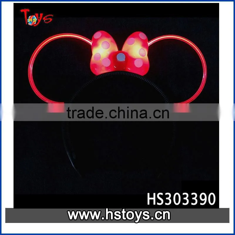 Promotional plstic hair clip flashing led light
