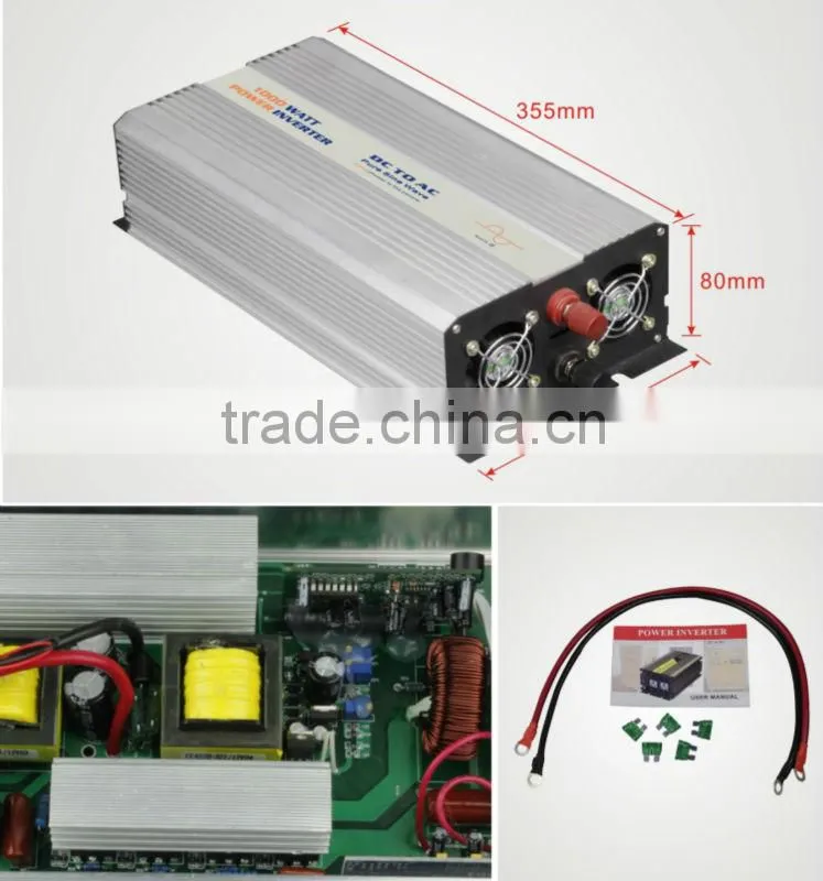 1000w high Frequency Pure Sine Wave Inverter 24vdc To 220vac