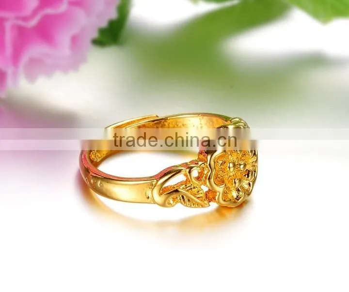 KSTONE fashion design plating gold high material cooper gold ring design for women