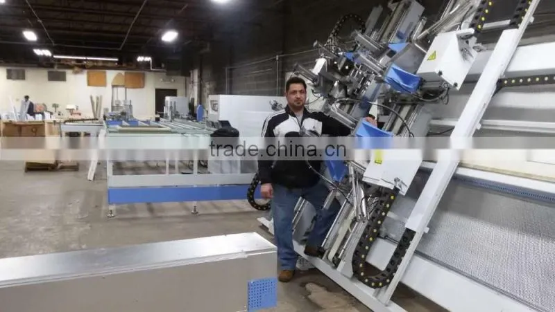 PVC profile CNC Control Double Mitre Cutting Saw/aluminium profile double head cutting machine