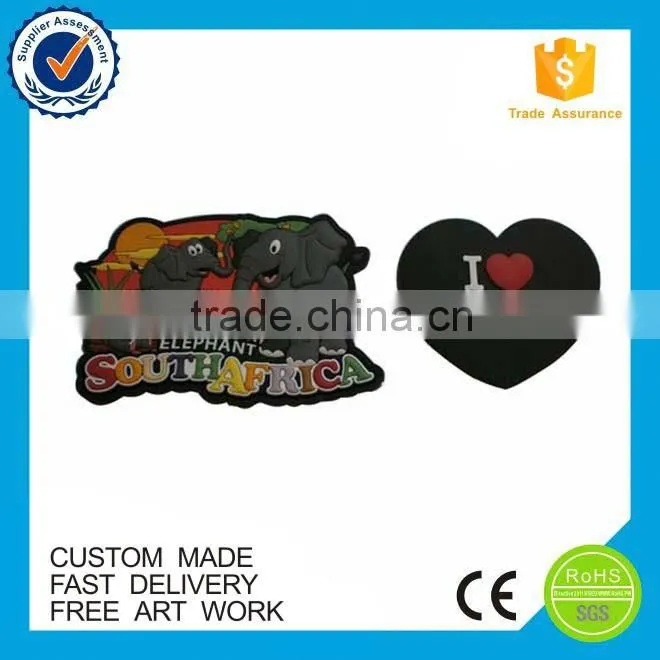 2D Cheap Map design Souvenir Soft PVC Fridge Magnets