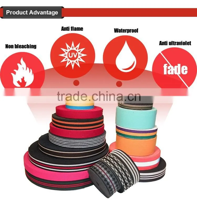 Eco-Friendly wholesale polyester tape jacquard webbing PP strap