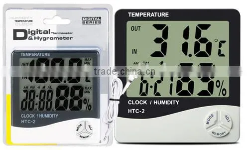 Household Large Screen Decorative Wall Thermometer with sensor