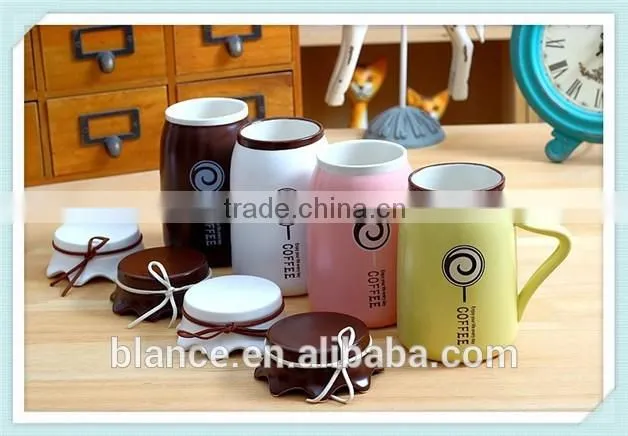 ceramic wine jar mug with unique design in jar shape