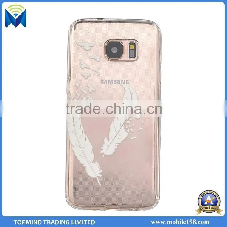 Wholesale Cheap Price Colorful Painted TPU Back Cover Case for Samsung Galaxy S7 S7 Edge