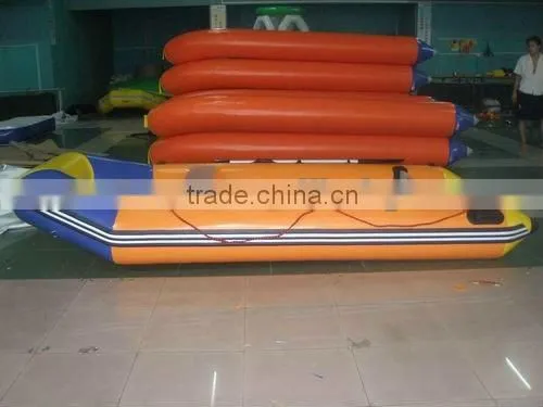 Rubber Banana Motor inflatable boat with aluminium bottom
