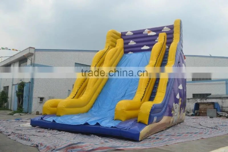 2016 durable pvc material US market water inflatable sport slide