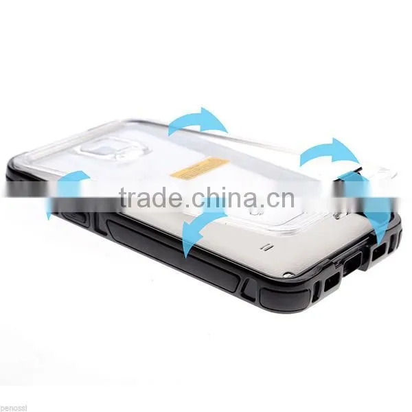 Shockproof Waterproof Case Note 4 With Button Black