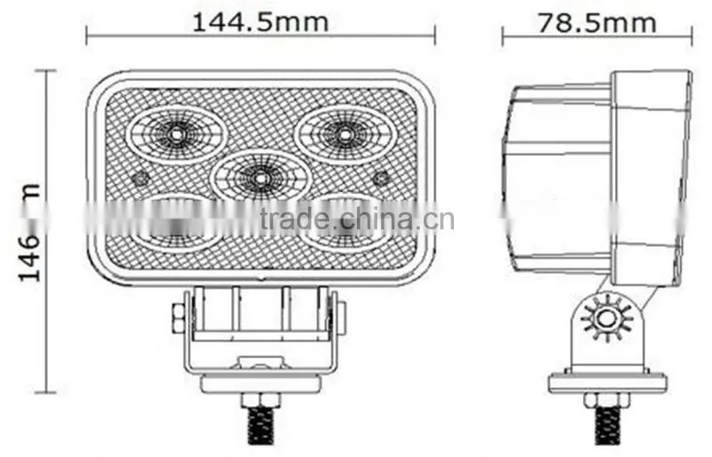 50w Led Work Light Auto Led Work Light Spot/ Flood Lighting Led Car Accessory For Offroad,Tractor,Truck,Utv,Atv