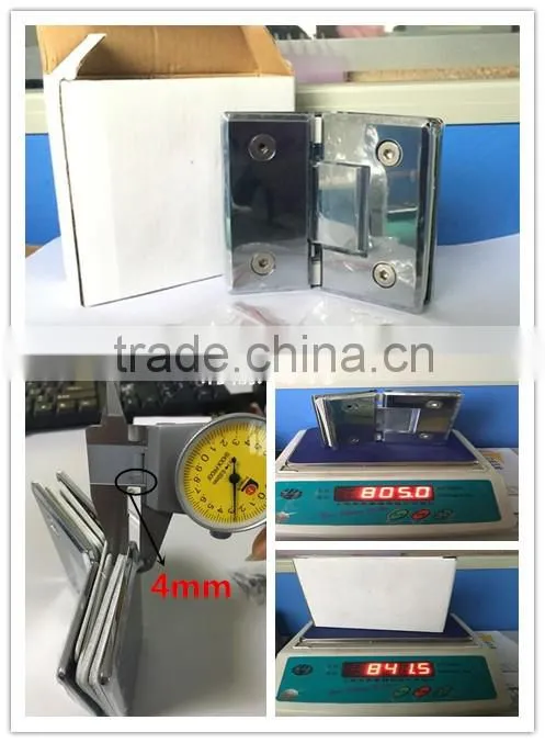135 degree stainless steel glass bathroom adjustment shower door hinge pivot