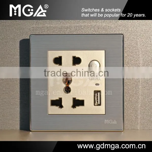 sockets with USB & electrical socket USB 220V & USB wall plug