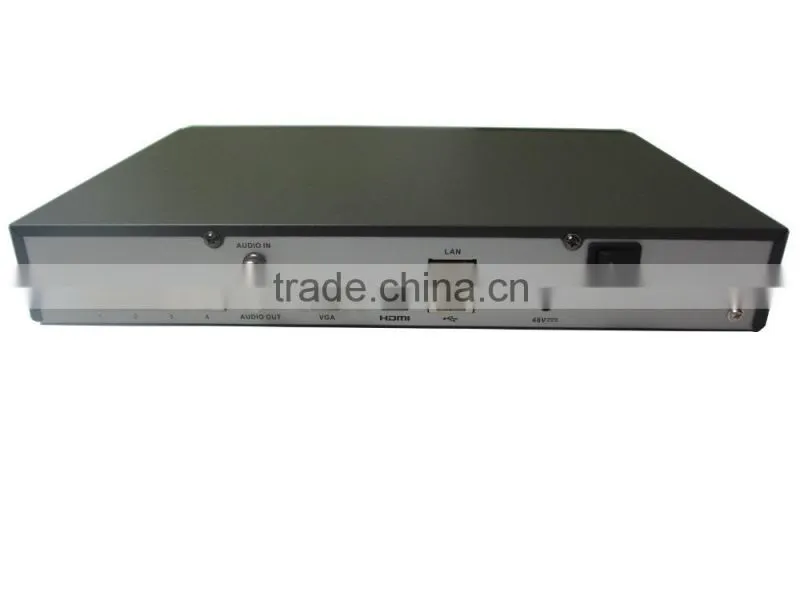 Economic hikvision Embedded Plug & Play 4ch POE NVR supports 4ch IP camera input