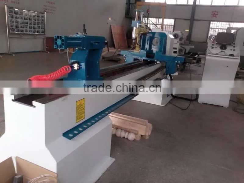 cnc wood lathe wooden handle machine with CE from Haishu