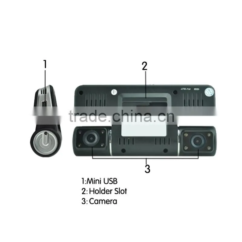 hd 1080p car rear view camera system with gps tracking plotter car dvr