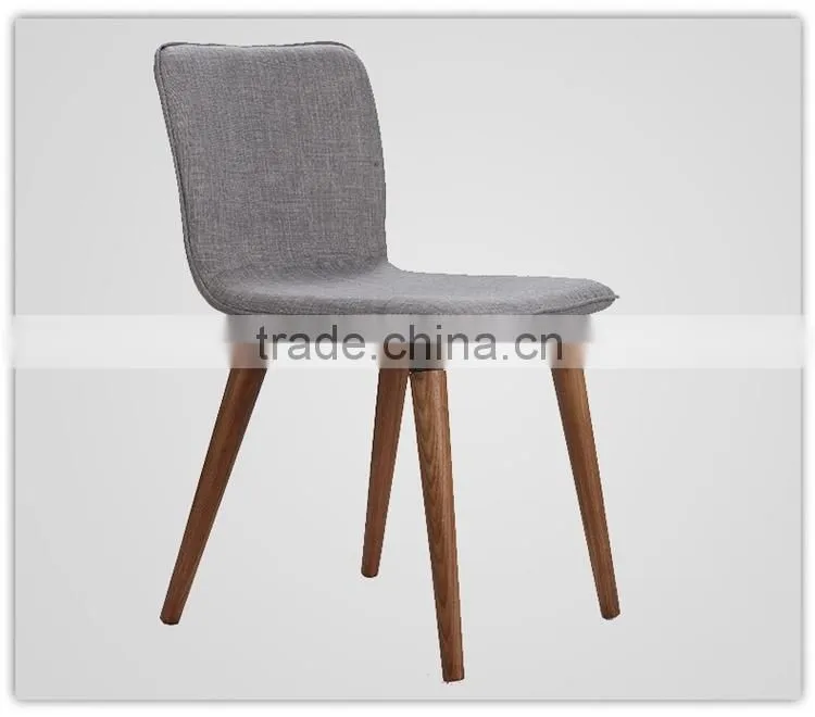 black fabric wooden dining chairs