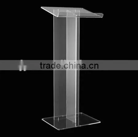 Custom High transparent plexiglss church pulpit