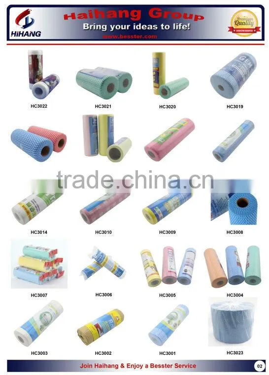China multi-purpose meshed wave roll household polyester cleaning cloth