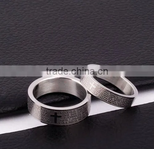 hot sale latest gold ring designs diamond gay men wedding ring in Stainless Steel