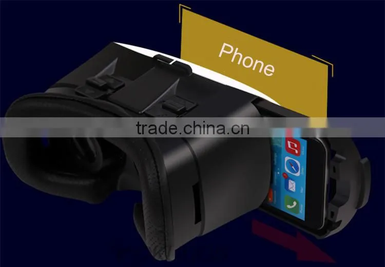 2016 Best selling moblie phone remote control mini vr headset dropship