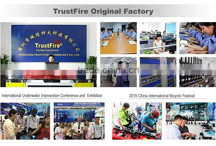 TrustFire original rechargeable 18650 Li-ion Battery for Torch 3.7V 2400mah with CE