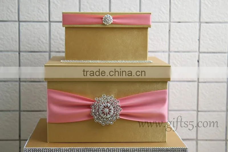 Excellent wedding keepsake box large wedding gift card box with photo frame