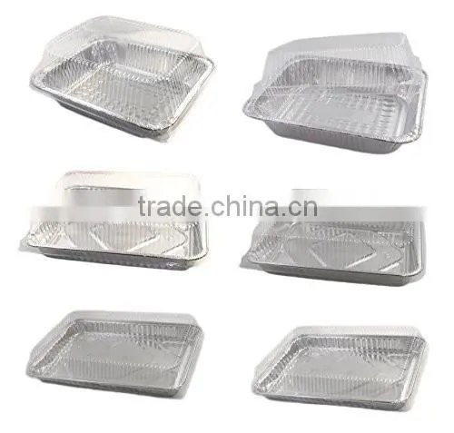 Pure aluminum foil container with aluminum foil cover, good partner, fresh