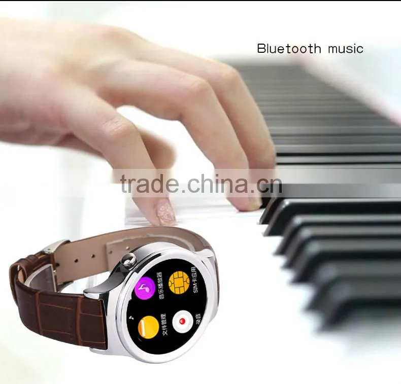 Newest smart watch fasionable round smart watch phone,smart watch mtk6260