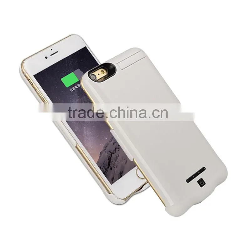 One buttom switch to charge mobile power battery case