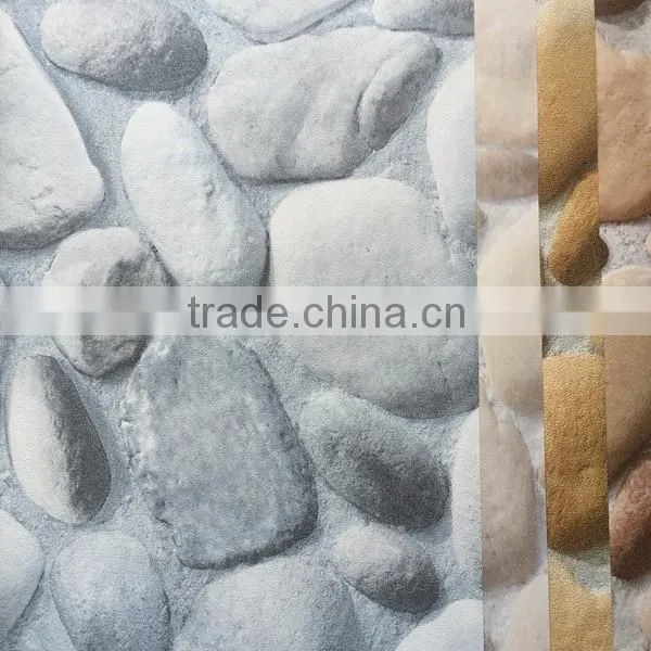 river rock pattern vinyl wallpaper