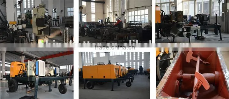 Construction use concrete mixer and pump for construction